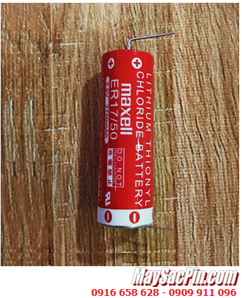 Maxell ER17/50 (chân thép hàn); Pin nuôi nguồn PLC Maxell ER17/50 3.6v 2750mAh Lithium Thionyl Chloride